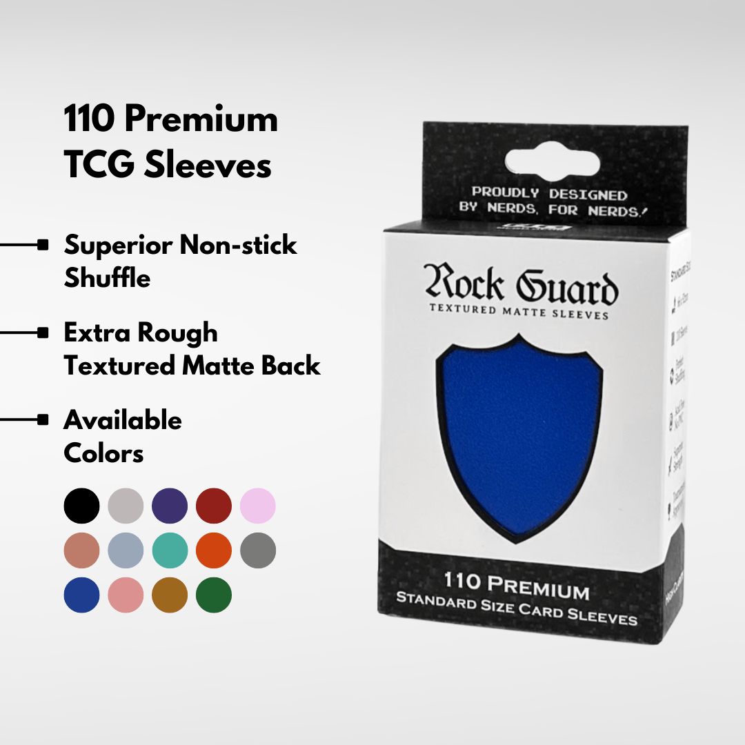 Rock Guard Sleeves 110 | Rough Textured MTG Sleeves | Nerd Gear Rock Guard Sleeves 110 | Rough Textured MTG Sleeves | Nerd Gear