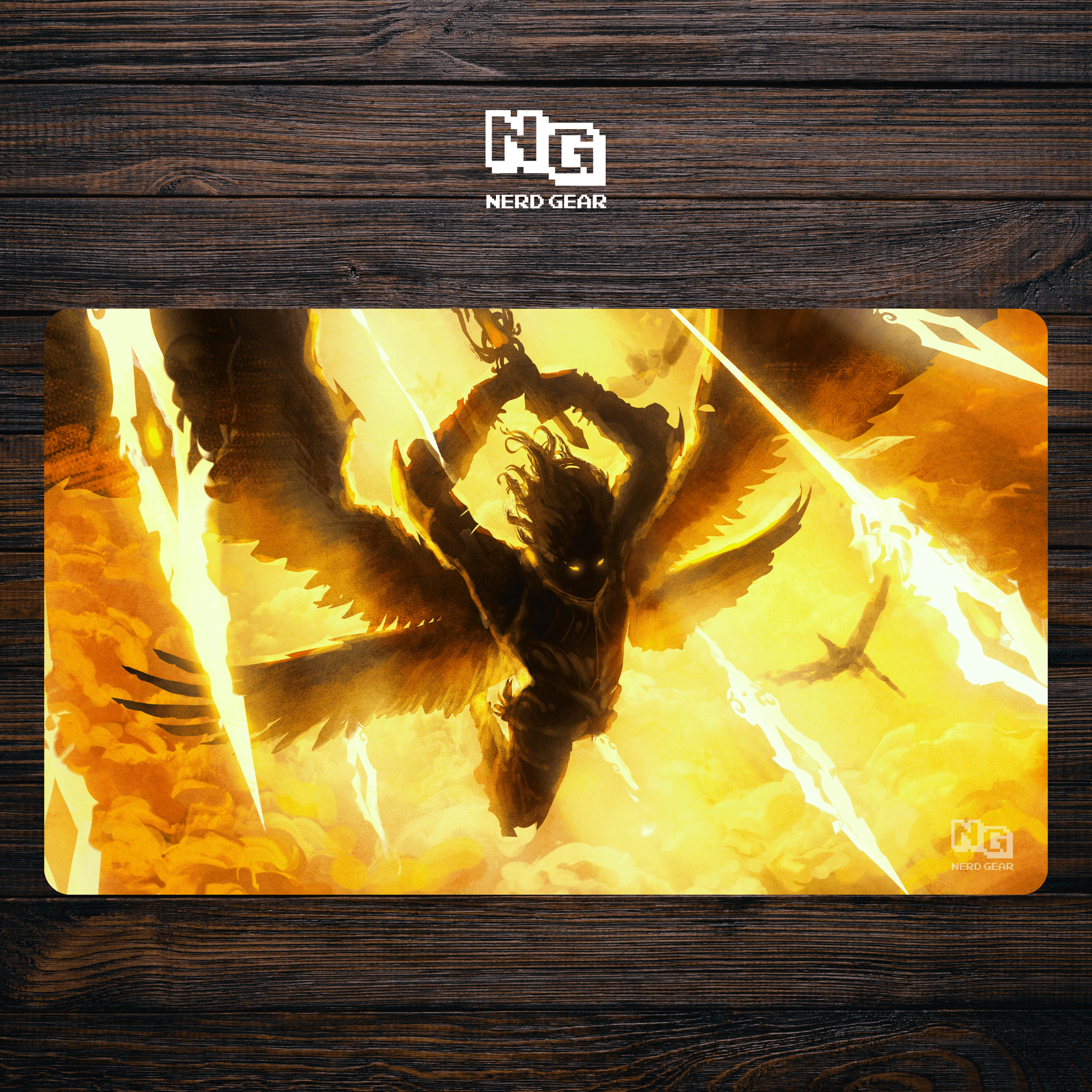 Amber - Dark Angel - Premium TCG Playmat - MTO - Nerd Gear Gaming Inc.
