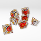 Battle Ball - 7pc Handmade Resin Dice Set - Nerd Gear Gaming Inc.