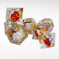 Battle Ball - 7pc Handmade Resin Dice Set - Nerd Gear Gaming Inc.