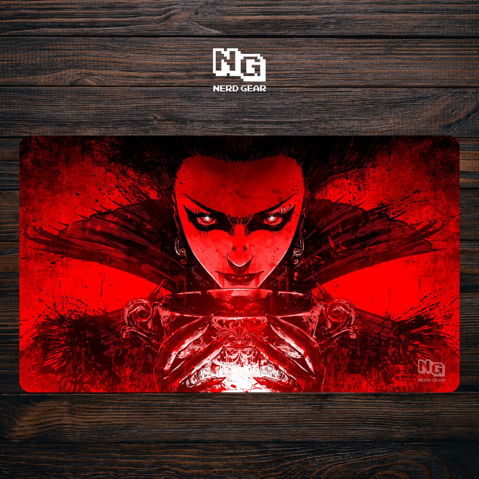 Blood Thirst Fiend - Premium TCG Playmat - MTO - Nerd Gear Gaming Inc.