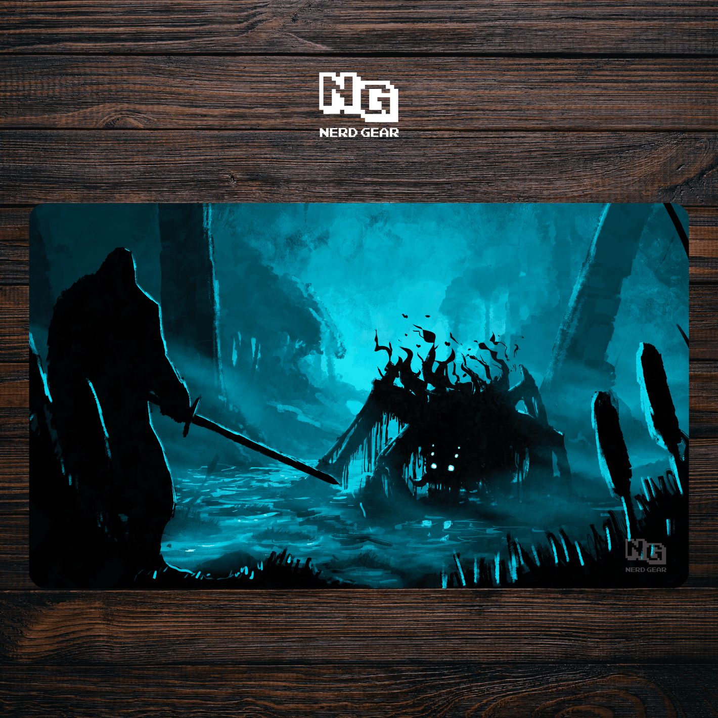 Bogbound Behemoth - Premium TCG Playmat - MTO - Nerd Gear Gaming Inc.