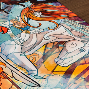 Celestial Ember Maiden - Premium TCG Playmat - MTO - Nerd Gear Gaming Inc.