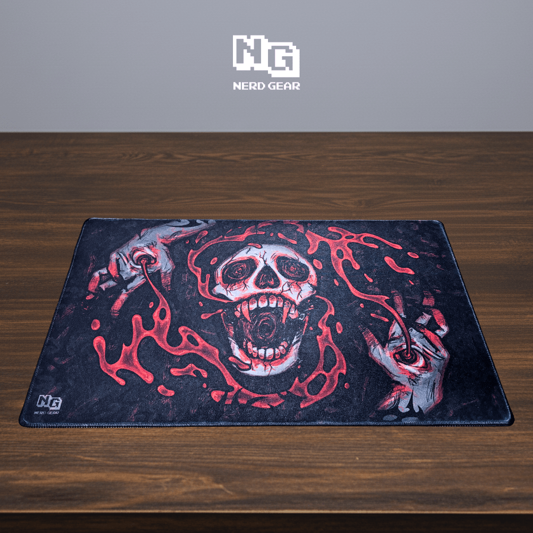 Crimson Scream Playmat - Nerd Gear Gaming Inc.