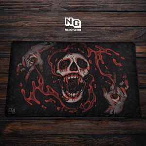 Crimson Scream Premium TCG Playmat - Nerd Gear Gaming Inc.