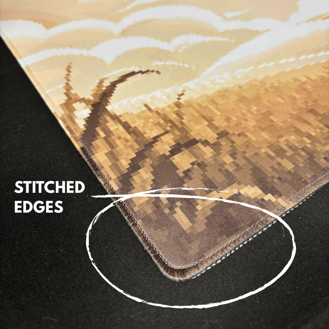 mtg final fantasy vivi playmat Custom Print TCG MTG Playmat (Upload Your Art) Regular Stitched Edge (2mm) / Clear Triangle Tube