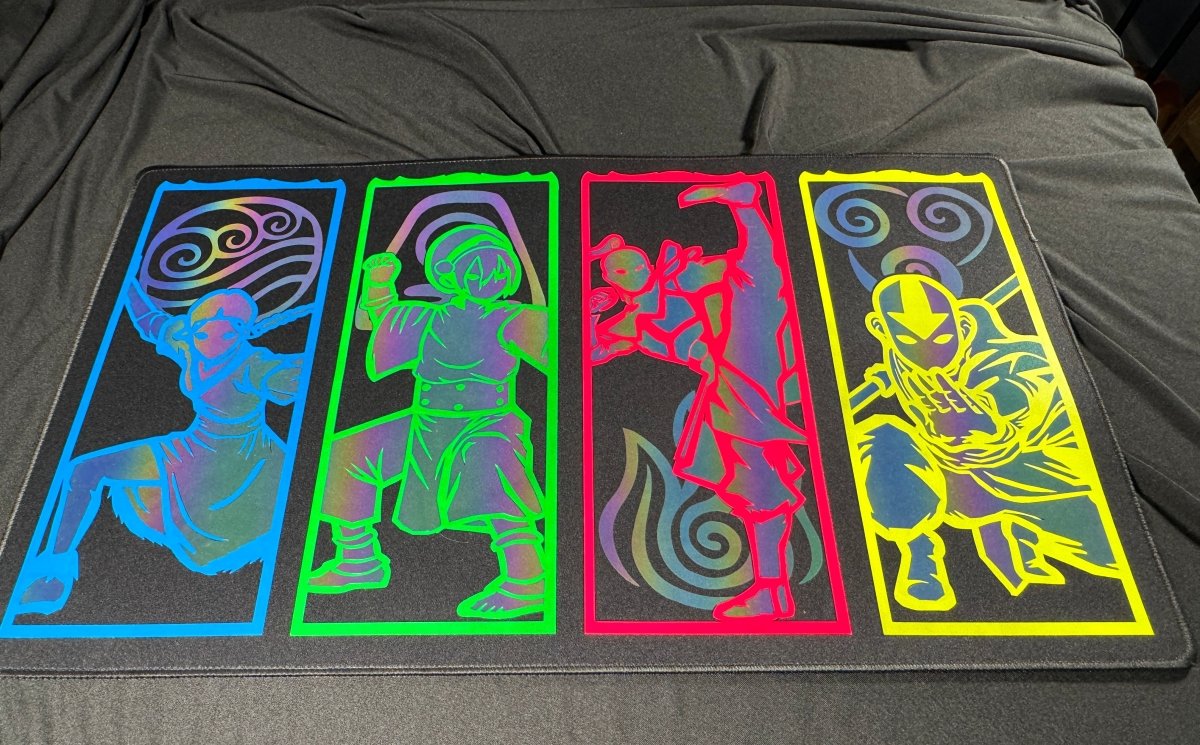 FOIL Neon Ink Bending Playmat - Serialized - Nerd Gear Gaming Inc.