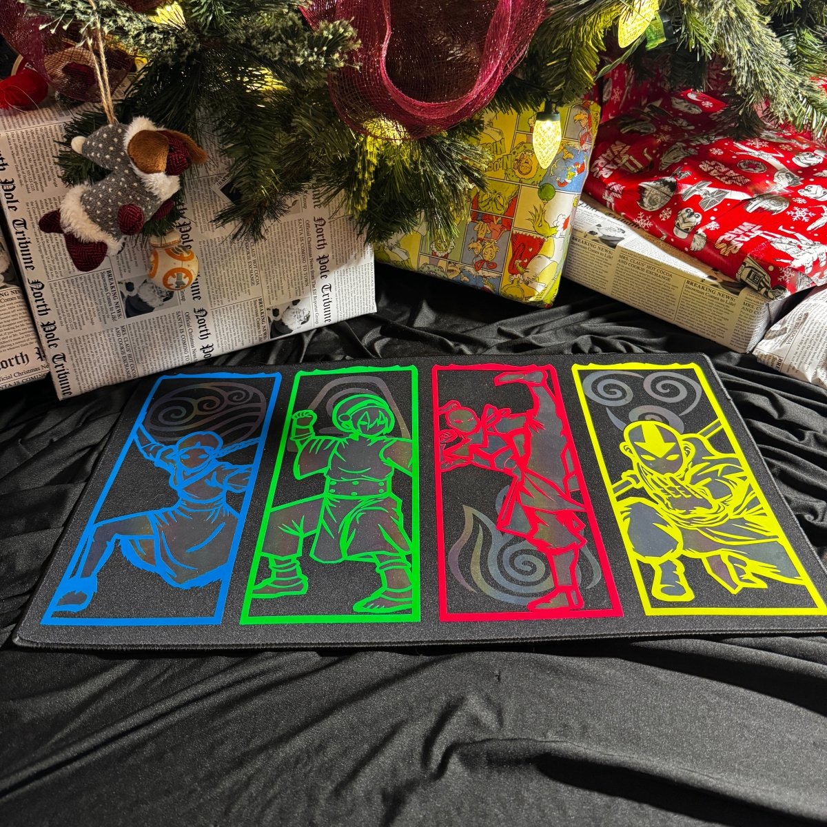 FOIL Neon Ink Bending Playmat - Serialized - Nerd Gear Gaming Inc.