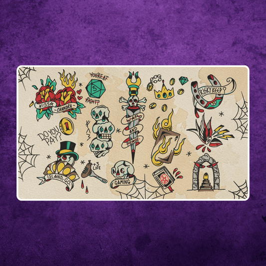 Mr. Dom Tattoo Custom MTG Playmat - Nerd Gear Gaming Inc.