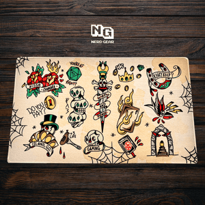 Mr. Dom Tattoo Premium MTG Playmat - Nerd Gear Gaming Inc.