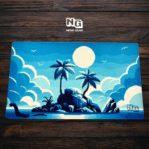 Pixel Island - Premium TCG Playmat - MTO - Nerd Gear Gaming Inc.
