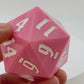 The Potion of Charm – 55mm Pink Acrylic Swirl D20 Dice