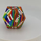 The Rainbow Swirl – 55mm Silicone D20 Dice