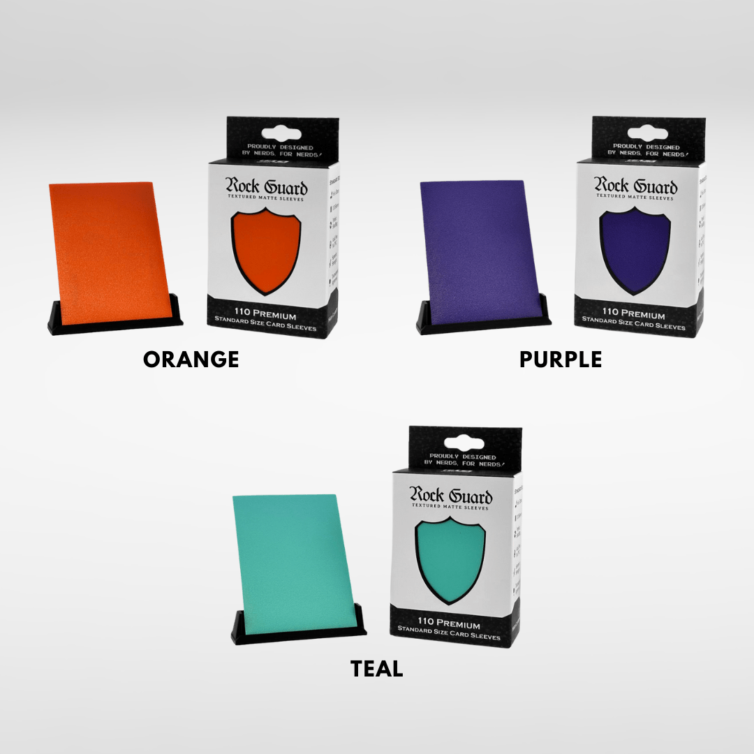 Rock Guard Sleeves 110 | Rough Textured MTG Sleeves | Nerd Gear Purple Rock Guard Sleeves 110 | Rough Textured MTG Sleeves | Nerd Gear Purple