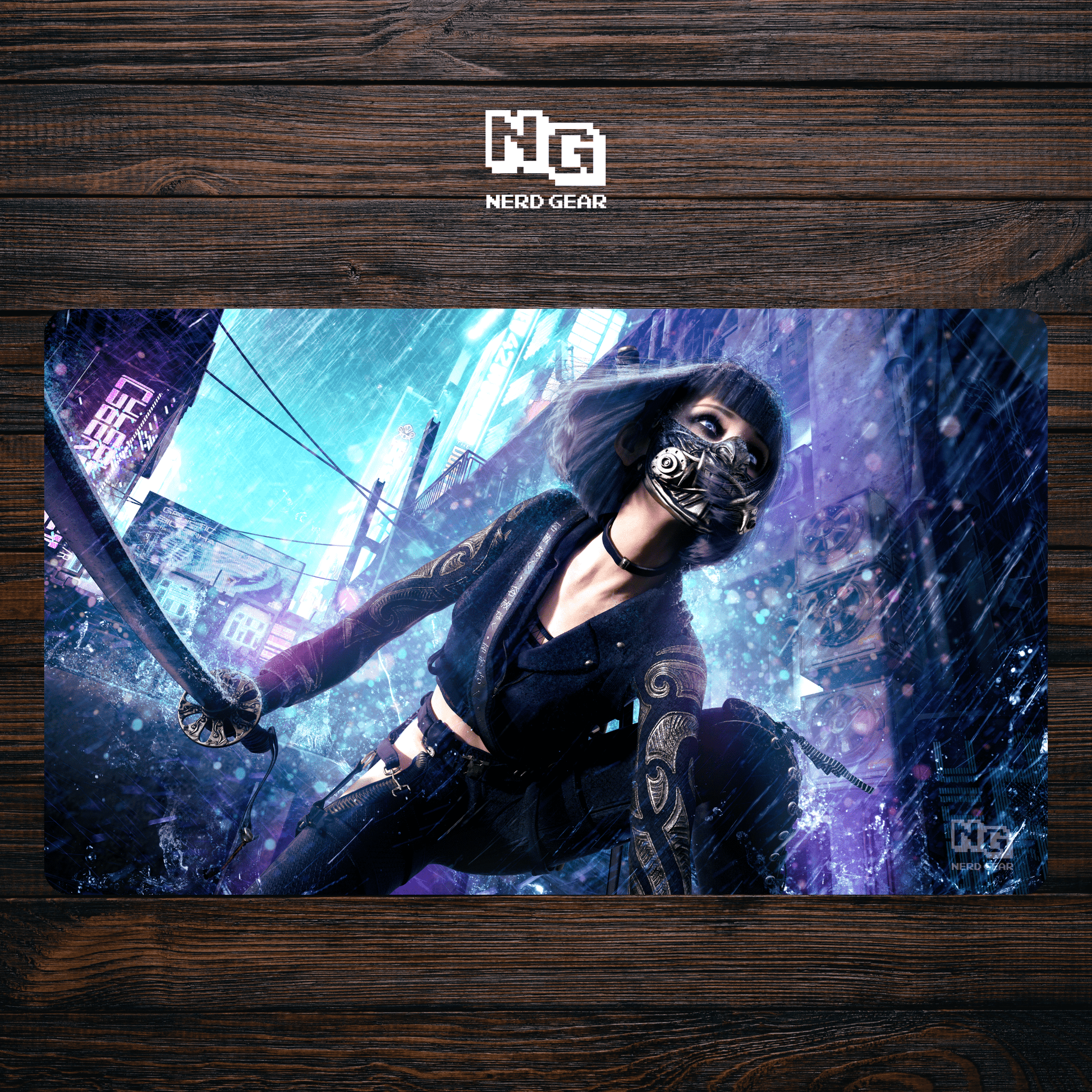Sector 9 Assassin - Premium TCG Playmat - MTO - Nerd Gear Gaming Inc.