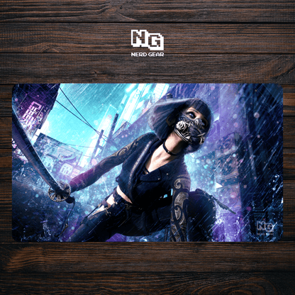 Sector 9 Assassin - Premium TCG Playmat - MTO - Nerd Gear Gaming Inc.