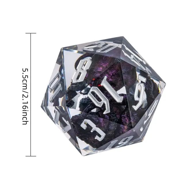 The Abyssal Kraken – 55mm Handmade Resin D20 Dice - Nerd Gear Gaming Inc.