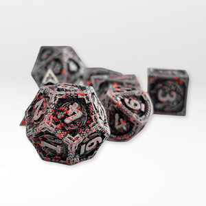 The Blood - Cursed Totem - 7pc Solid Metal Dice Set - Nerd Gear Gaming Inc.