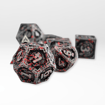 The Blood - Cursed Totem - 7pc Solid Metal Dice Set - Nerd Gear Gaming Inc.