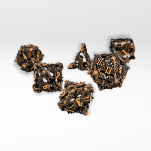 The Dragon Nest - 7pc Hollow Metal Dice Set - Nerd Gear Gaming Inc.