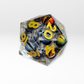 The Dragon's Gaze - 55mm Handmade Resin D20 Dice - Nerd Gear Gaming Inc.