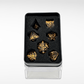 The Dragon's Scourge - 7pc Solid Metal Dice Set - Nerd Gear Gaming Inc.