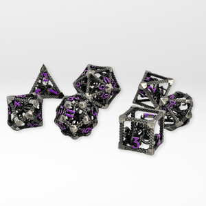 The Kraken's Cage - 7pc Hollow Metal Dice Set - Nerd Gear Gaming Inc.