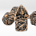 The Necromancer's Coffin - 7pc Hollow Metal Dice Set - Nerd Gear Gaming Inc.