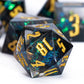 The Obsidian Prism – 7pc Handmade Sharp Dice Set - Nerd Gear Gaming Inc.