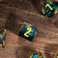 The Obsidian Prism – 7pc Handmade Sharp Dice Set - Nerd Gear Gaming Inc.