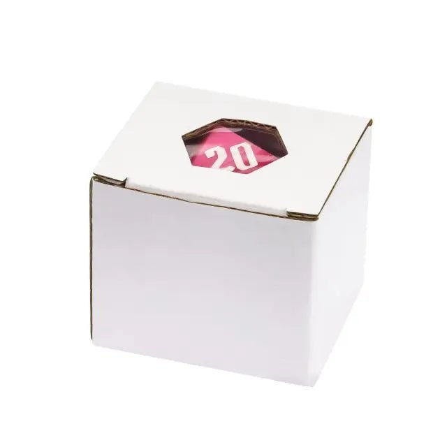 The Potion of Charm – 55mm Pink Acrylic Swirl D20 Dice - Nerd Gear Gaming Inc.