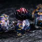 The Shadow Bloom – 7pc Handmade Sharp Lotus Dice Set - Nerd Gear Gaming Inc.