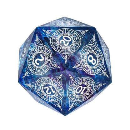 The Twelve Constellations – 55mm Handmade Resin D20 Dice - Nerd Gear Gaming Inc.
