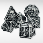 The Wizards Tomb - 7pc Solid Metal Dice Set - Nerd Gear Gaming Inc.