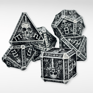 The Wizards Tomb - 7pc Solid Metal Dice Set - Nerd Gear Gaming Inc.