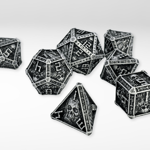 The Wizards Tomb - 7pc Solid Metal Dice Set - Nerd Gear Gaming Inc.